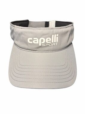 Capelli of New York Sport Visor in Light Gray with White Logo